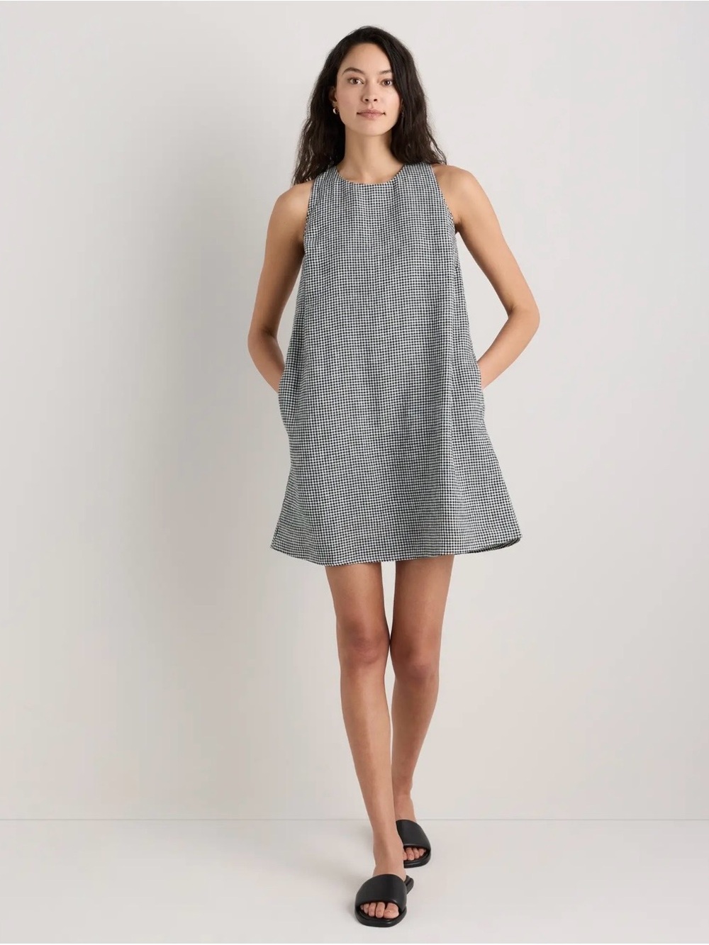 QUINCE 100% European Linen Tank Mini Dress